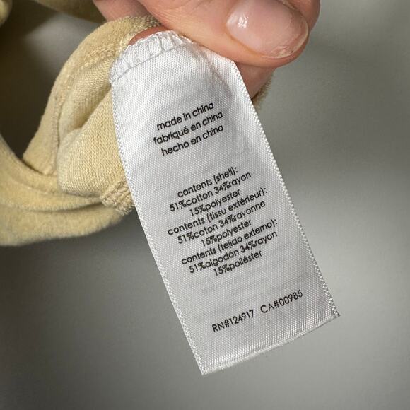 Danielle Bernstein By WeWoreWhat Butter Yellow Bandeau Top Women's Large - Picture 8 of 8